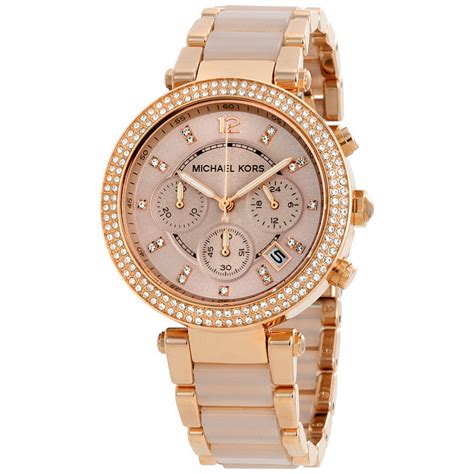 michael kors women's parker|michael kors parker rose watch.